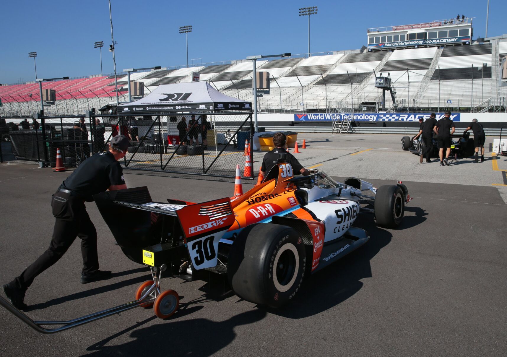 Indycar testing for Bommarito Automotive Group 500